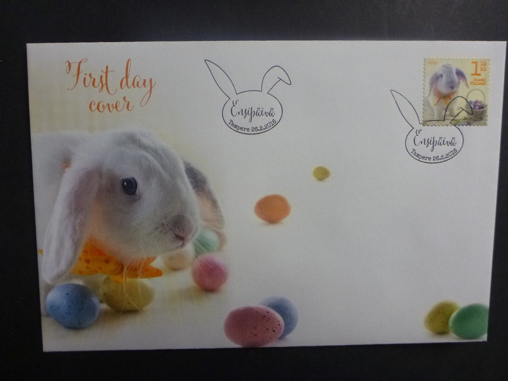 FINLAND 2016 EASTER- EASTER BUNNY FIRST DAY COVER