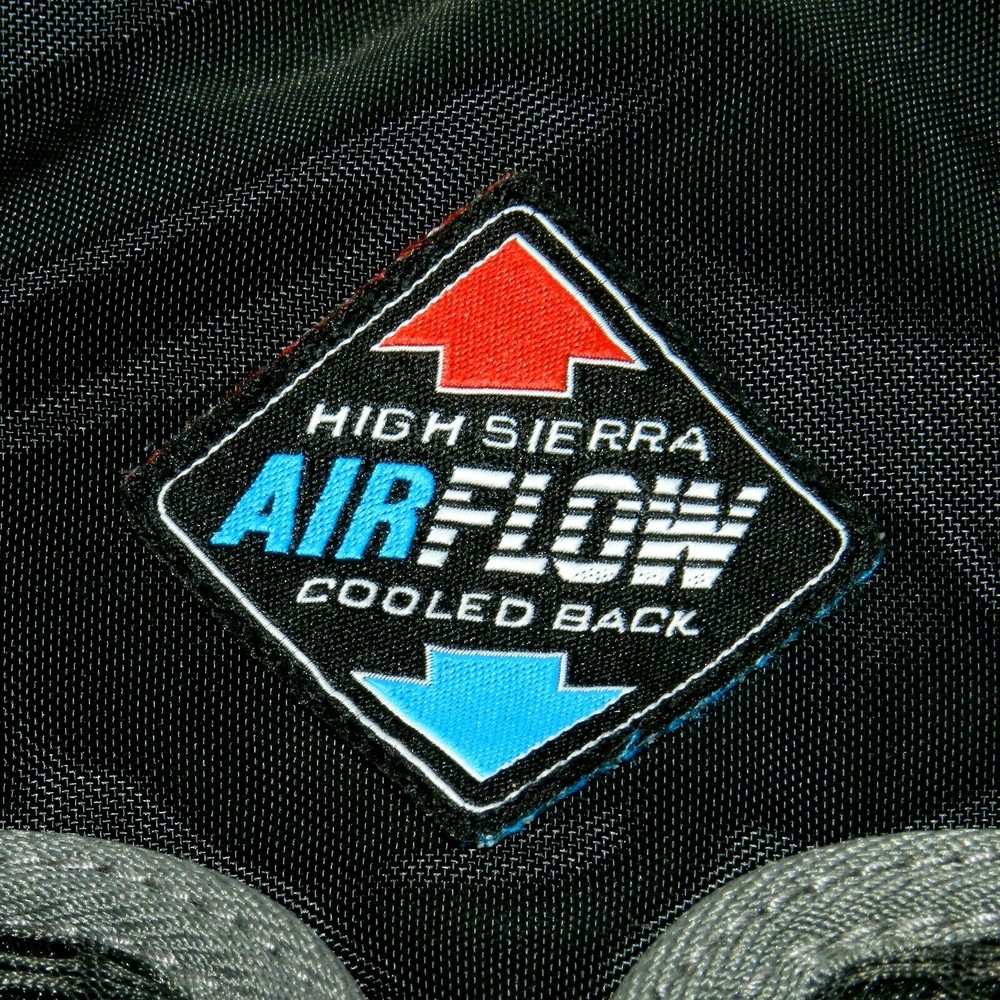 High Sierra Slim Hydration Multi Pocket Hiking Backpack Air Flow Cooled Back