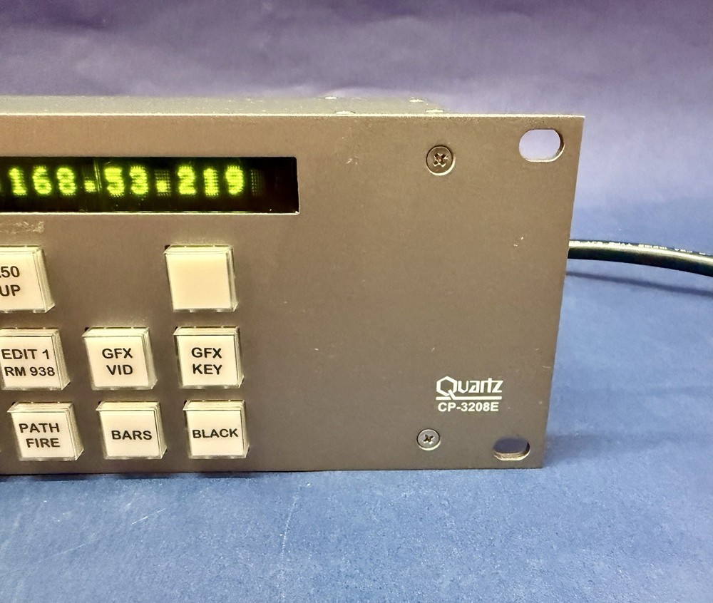 Evertz CP-3208E Eight Destination Remote Control Panel (up to 32 Sources)