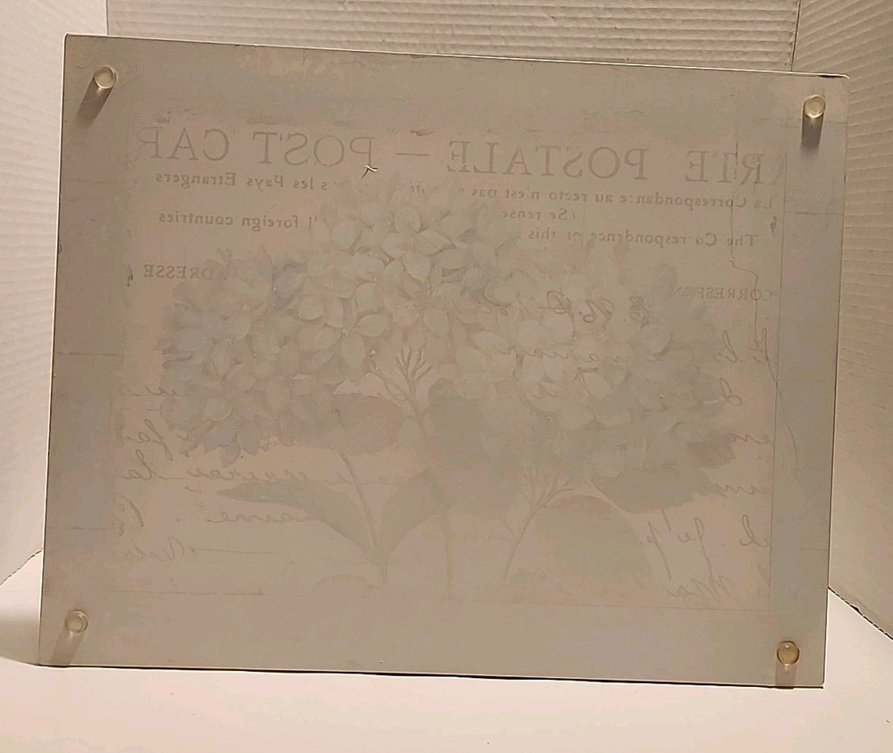 Blue Hydrangeas Tempered Glass Cutting Board, Design By Daphne Brissonnet