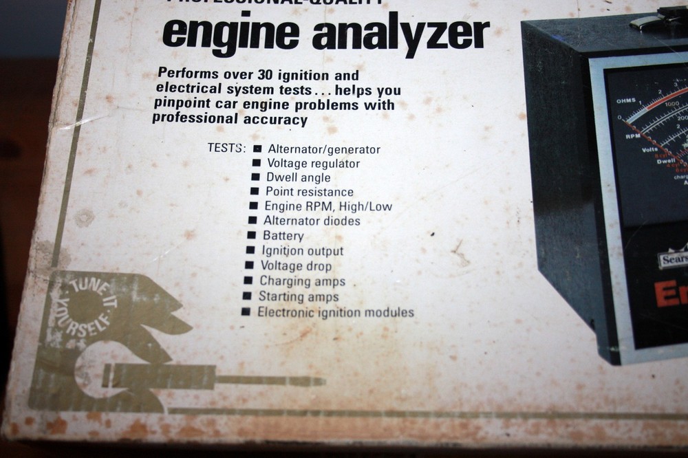 Sears Craftsman Solid State Engine Analyzer with Cables