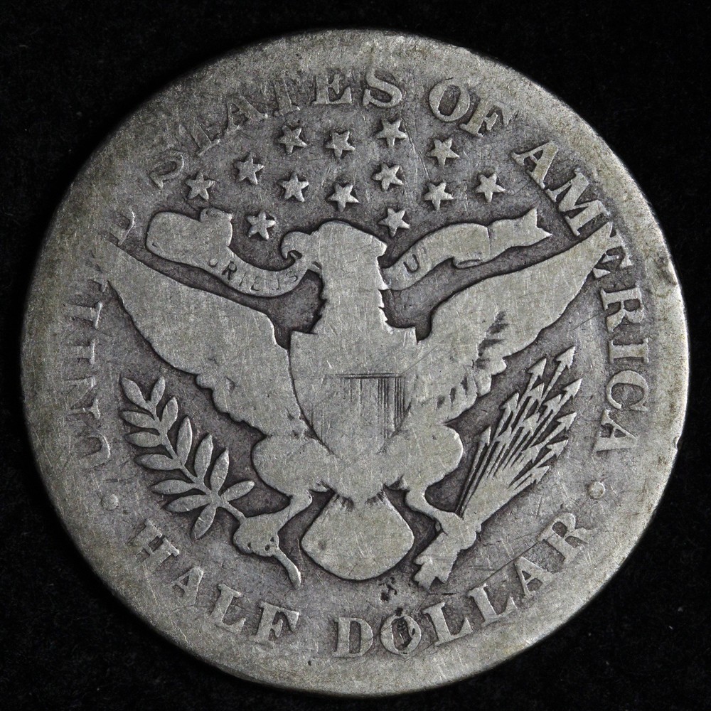 1893 Barber Silver Half Dollar VG E301 WGEW