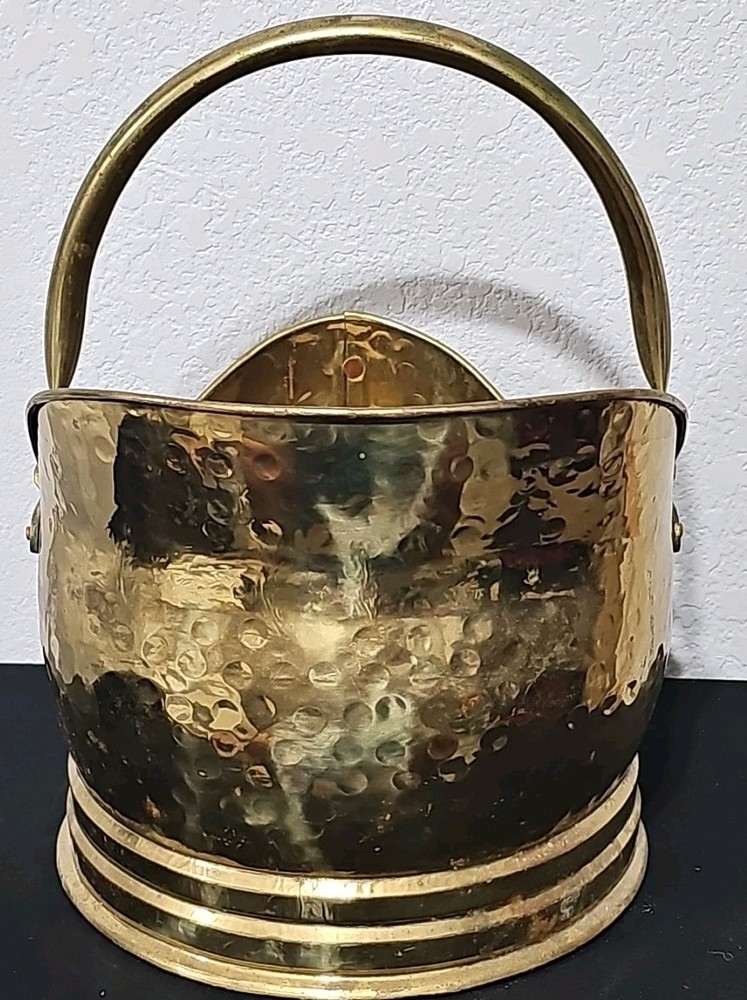 Victorian Quality Brass Helmet Coal Scuttle