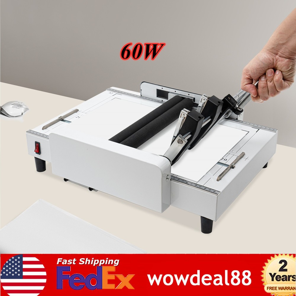 A3 Booklet Folding Binding Machine Paper Stapling Making Book Stapler Office 60W