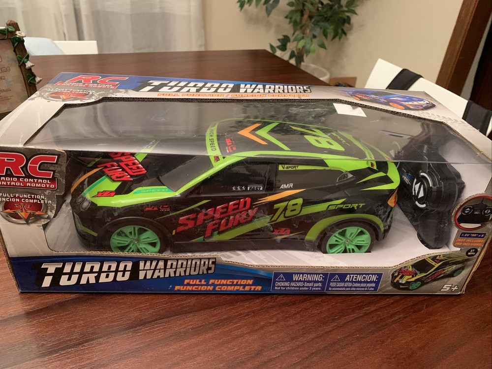 Turbo Warriors Full Function Radio Control Race Car NWT