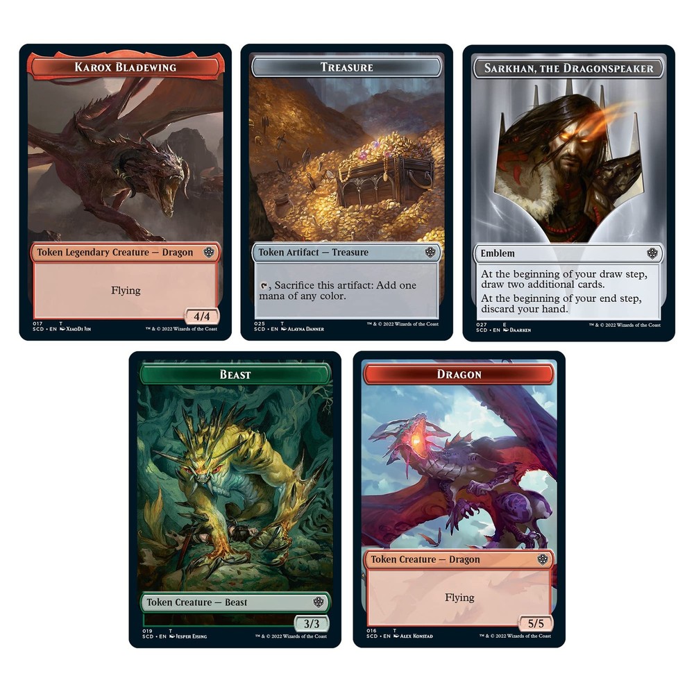 Starter Commander Deck – Draconic Destruction (Red-Green) | Ready-to-Play Dec...
