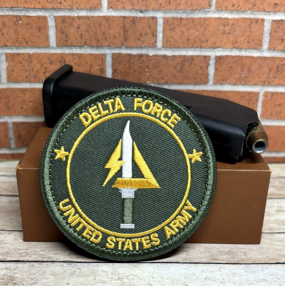 Tactical Morale Patch - Embroidered Delta Force Army Patch - Hook Loop Patch