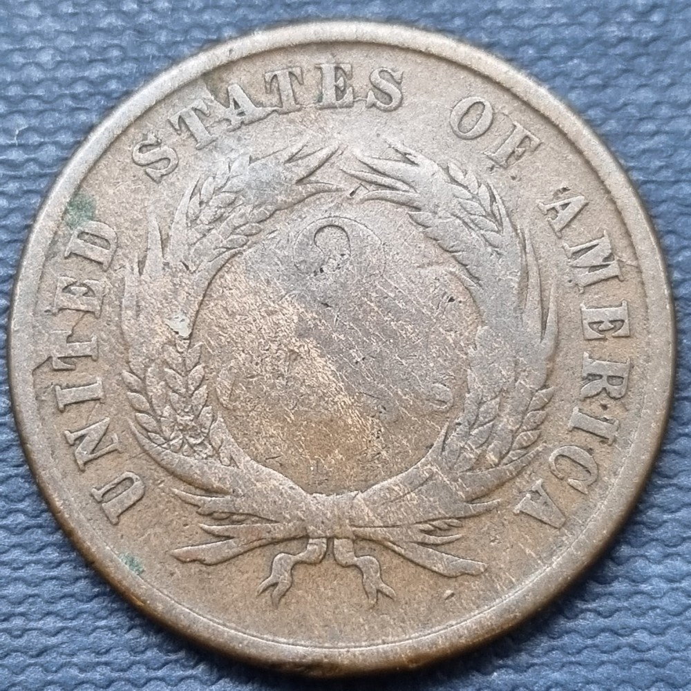 1864 Two Cent Piece 2c Circulated #66887