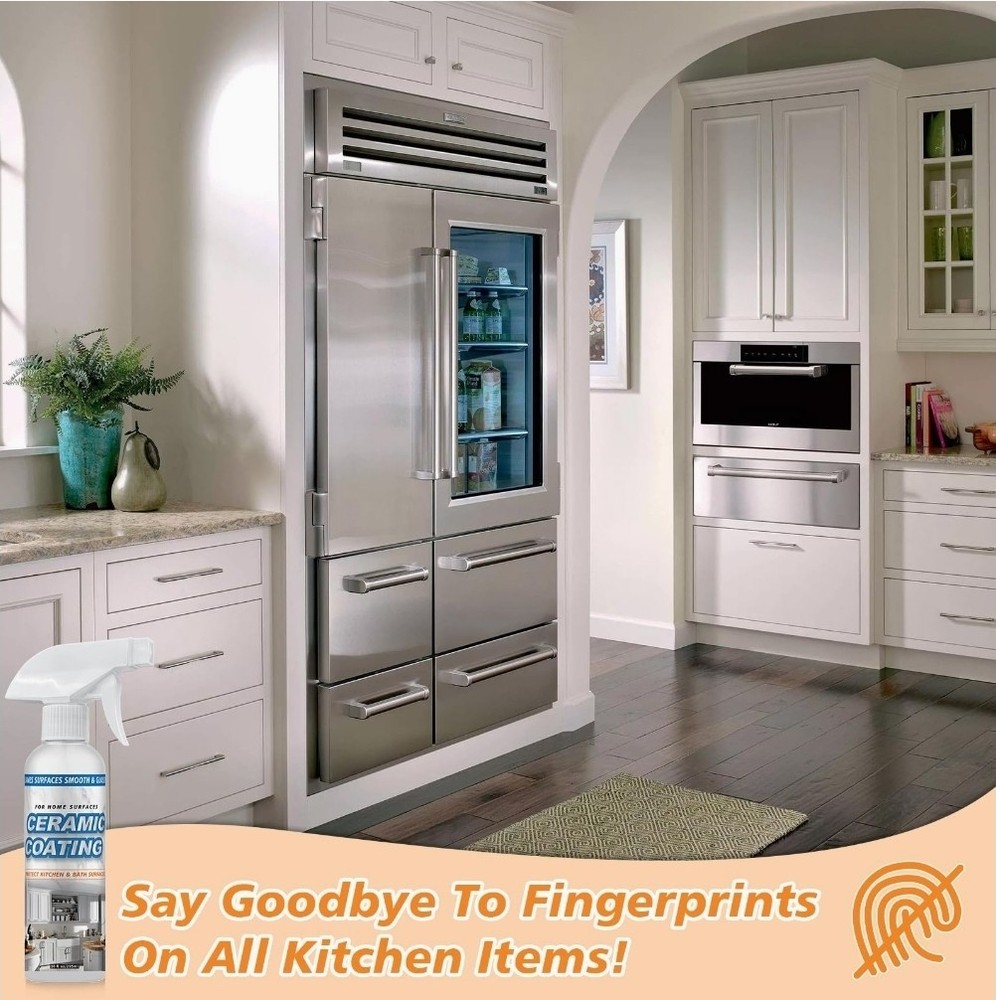 Ceramic Coating Spray Kit Seal & Protect Kitchen & Bath Surfaces 3 Bottles