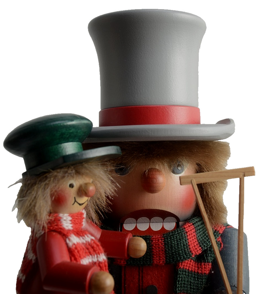 Christian Ulbricht Bob Cratchit w Tiny Tim 16" Nutcracker LE 2097/6000 EUC