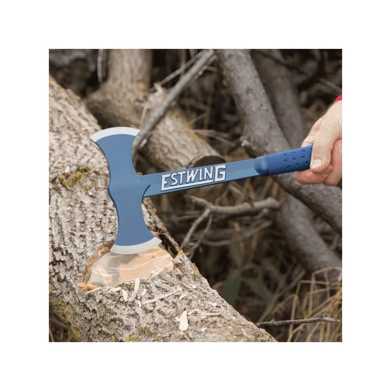 Estwing E6-DBA Black Eagle Blue Double Bit Axe (Vinyl Grip)