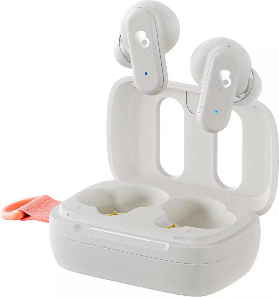 Skullcandy - Dime 3 True Wireless Bluetooth In-Ear Earbuds - Bone/Orange