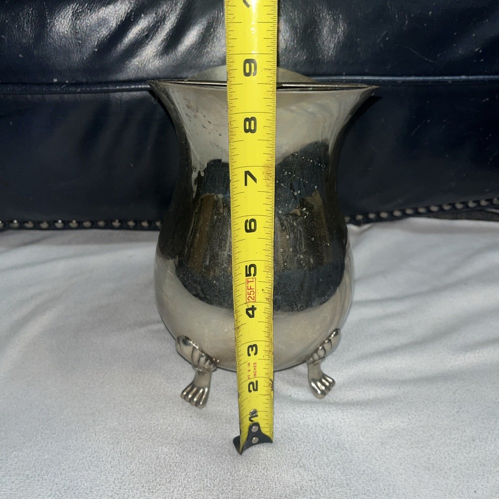 Vintage A1 Silverplated Footed Pitcher With Ice Guard Regency Decor Serving