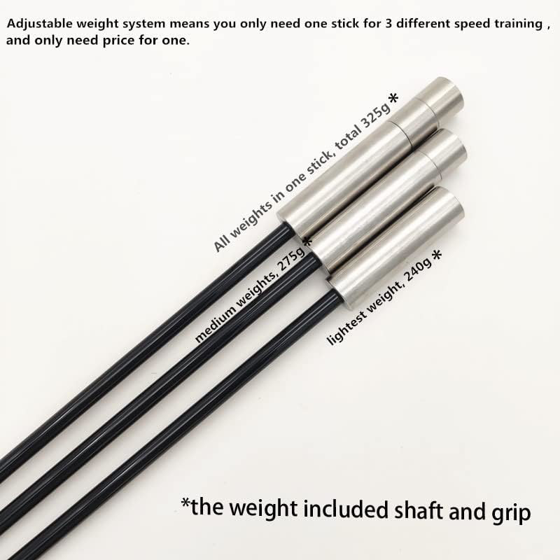 Golf Swing Speed Trainer - 3 Weights, Tempo & Flexibility Training Aid
