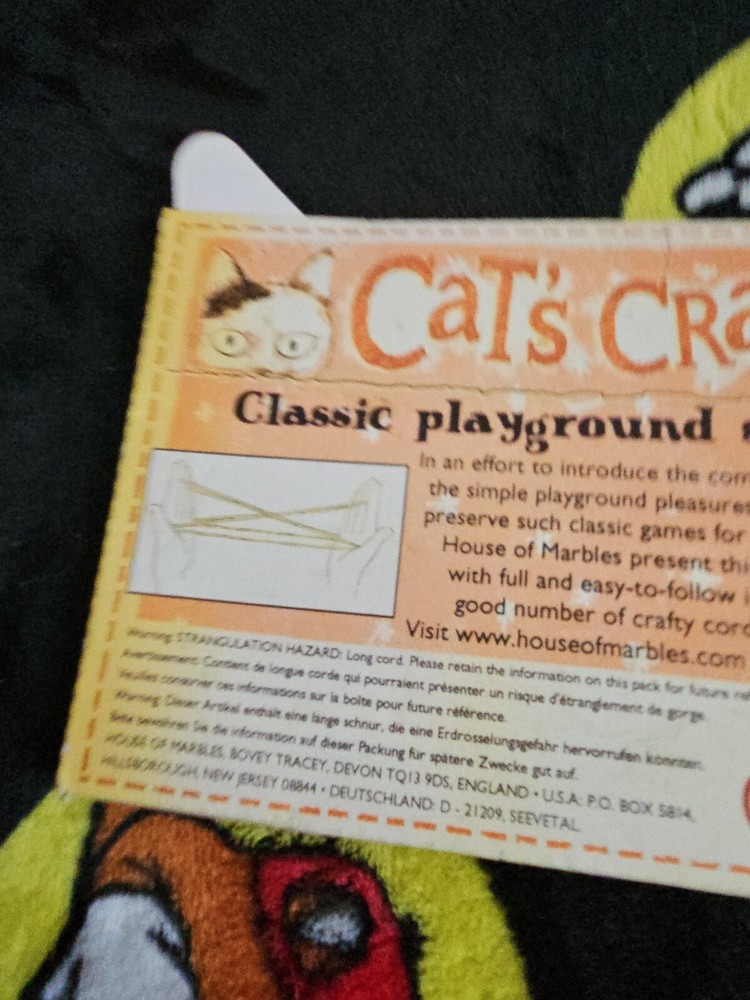 Cat's Cradle String Game - w Instructions