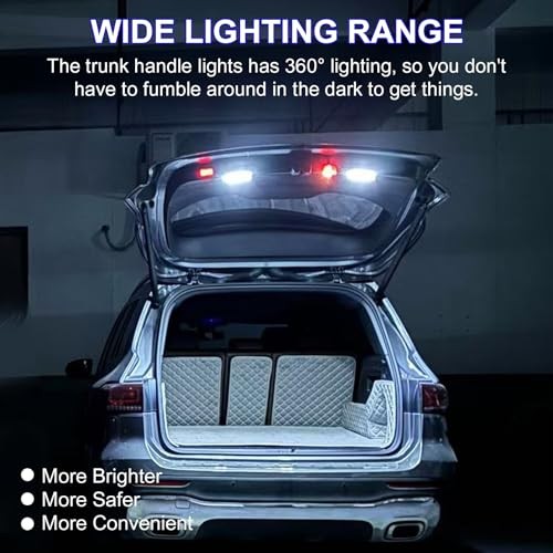 Trunk Tailgate Handle Light Upgraded Tail Door Handle LED Lights Fit for
