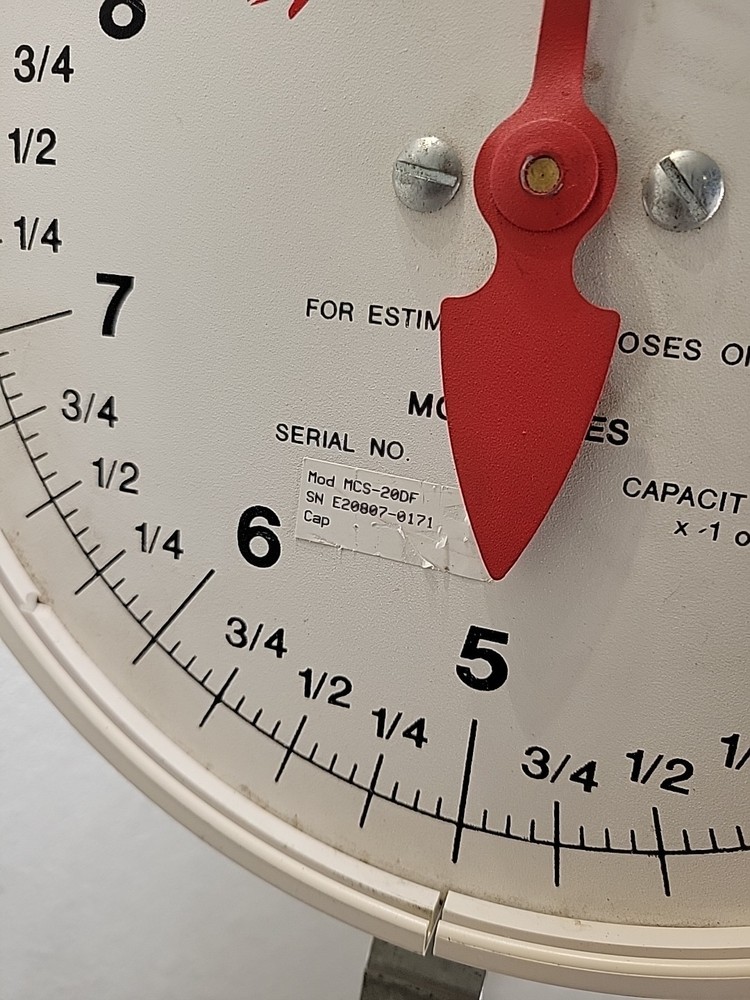 Detecto MCS-20DF Hanging Double Face Dial Scale 20 lb. Capacity