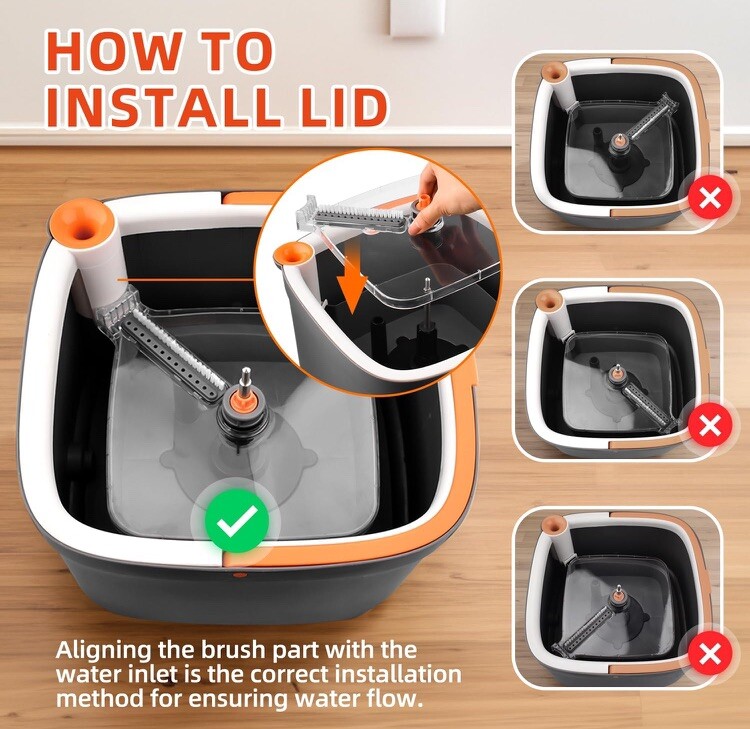 KZKR Spin Square Mop