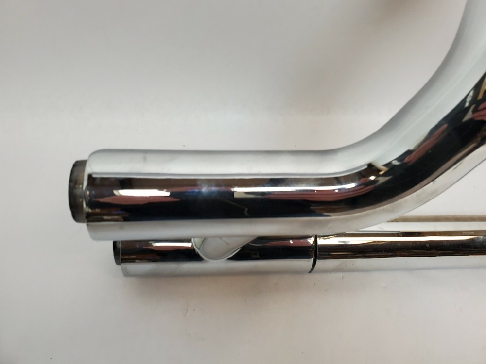OEM 2018 UP HARLEY DAVIDSON FXBB HEADER PIPE WITH CHROME HEAT SHIELDS