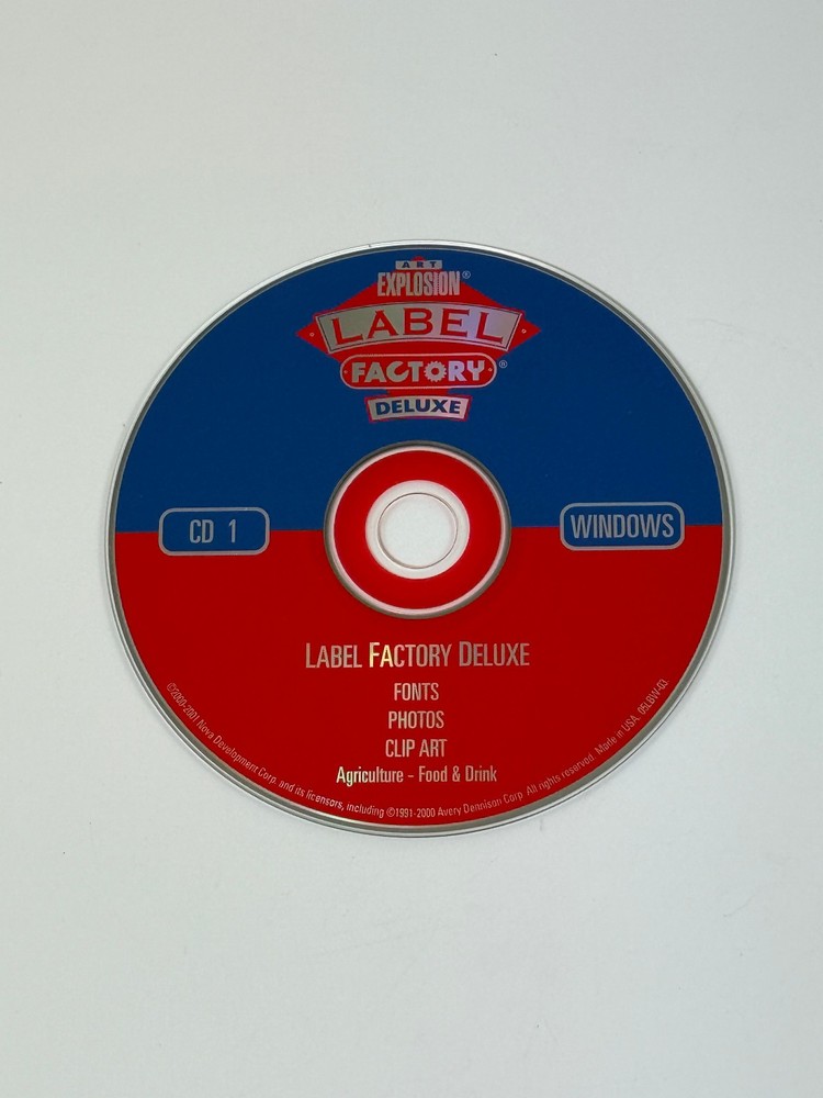 Art Explosion Label Factory Collection For Windows | NO VALIDATION CODES