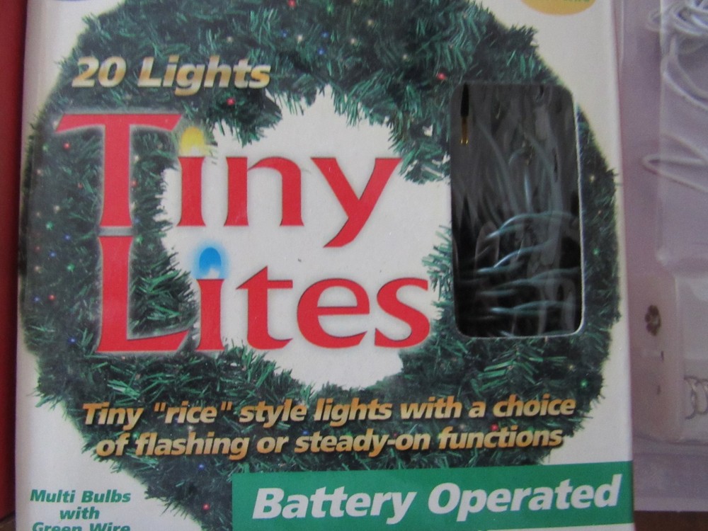 TINY MINI LIGHT STRINGS 4 NEW IN PACKAGE 3 USED