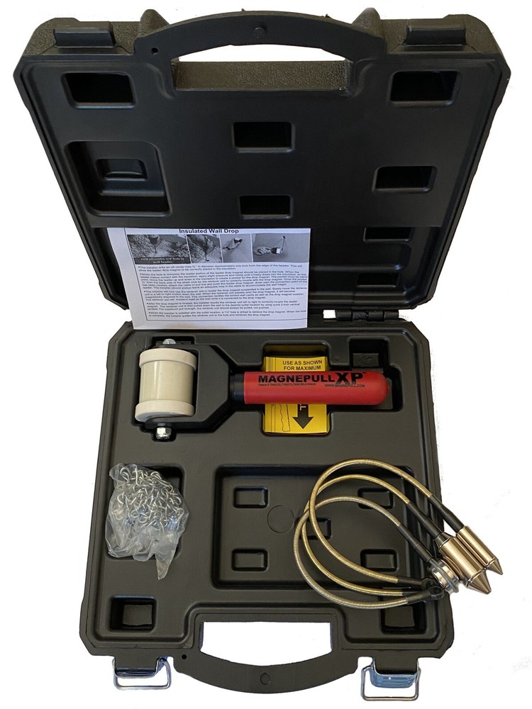 NEW MAGNEPULL XP1000LC 3 Magnets 1/2" + 3/4" + Stud Fishing Cable Puller Tool