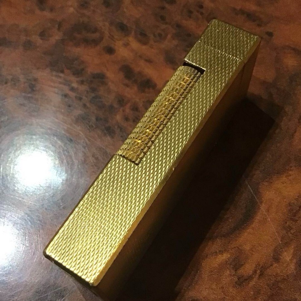 WORKING Dunhill Vintage Rollagas Lighter Gold Overhauled