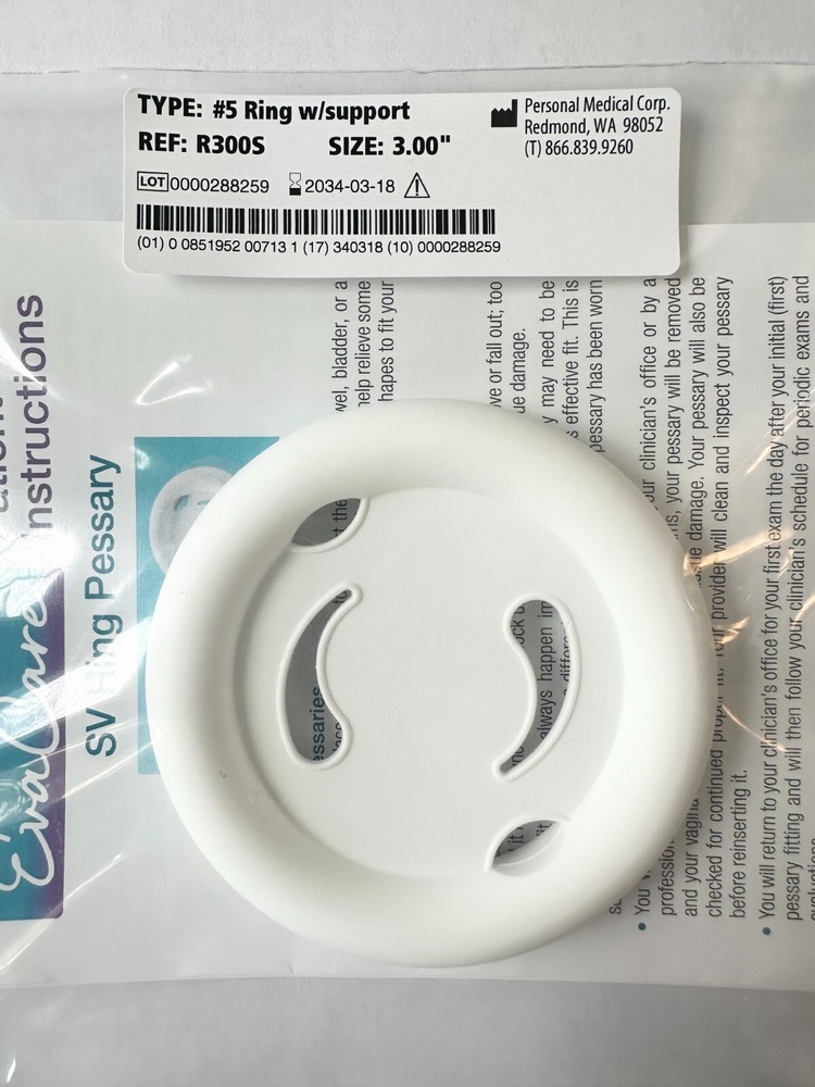 Pessary EvaCare Ring With Support - Ring Pessary