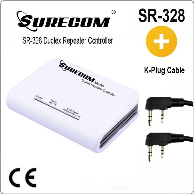 SURECOM SR-328+2X46-k Duplex Repeater Controller with Kenwood / China cable