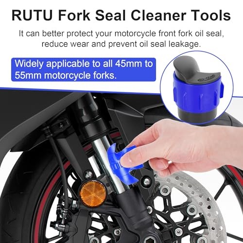 Motorcycle Fork Seal Saver Cleaner Front Fork Seal Clean Tool Shock BLUE