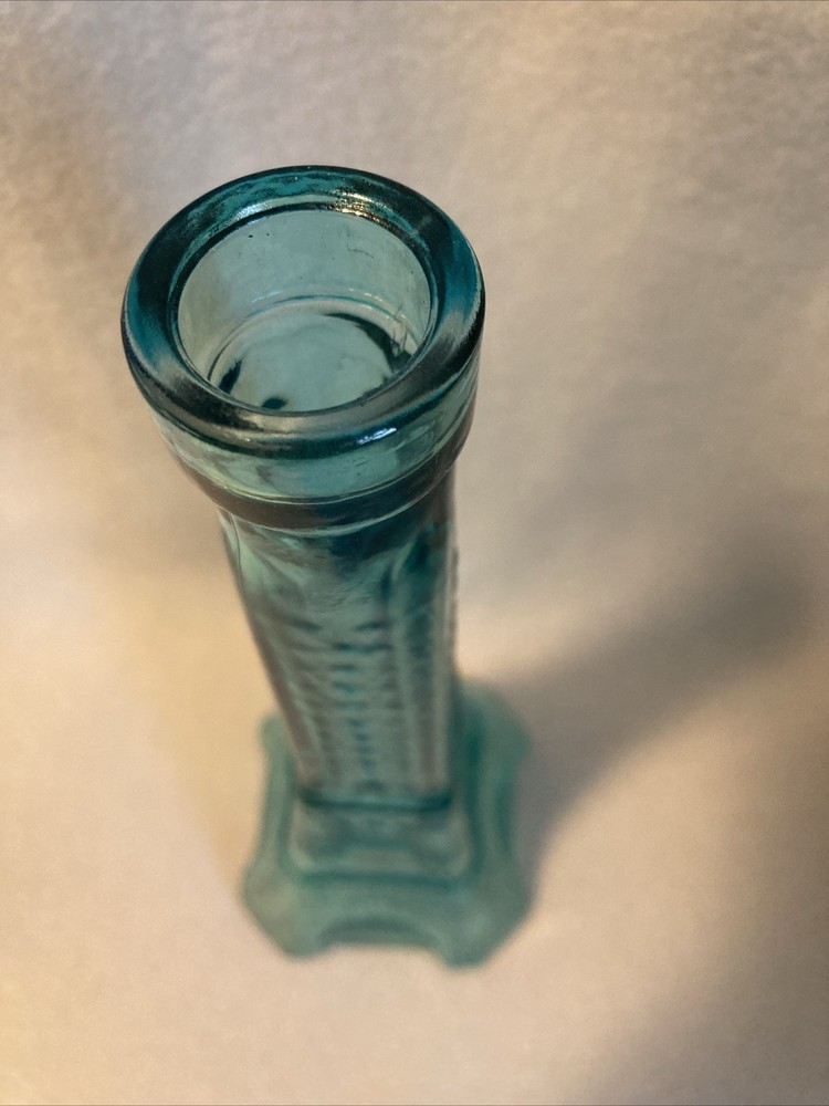 Beautiful Blue Glass Eiffel Tower 9” High