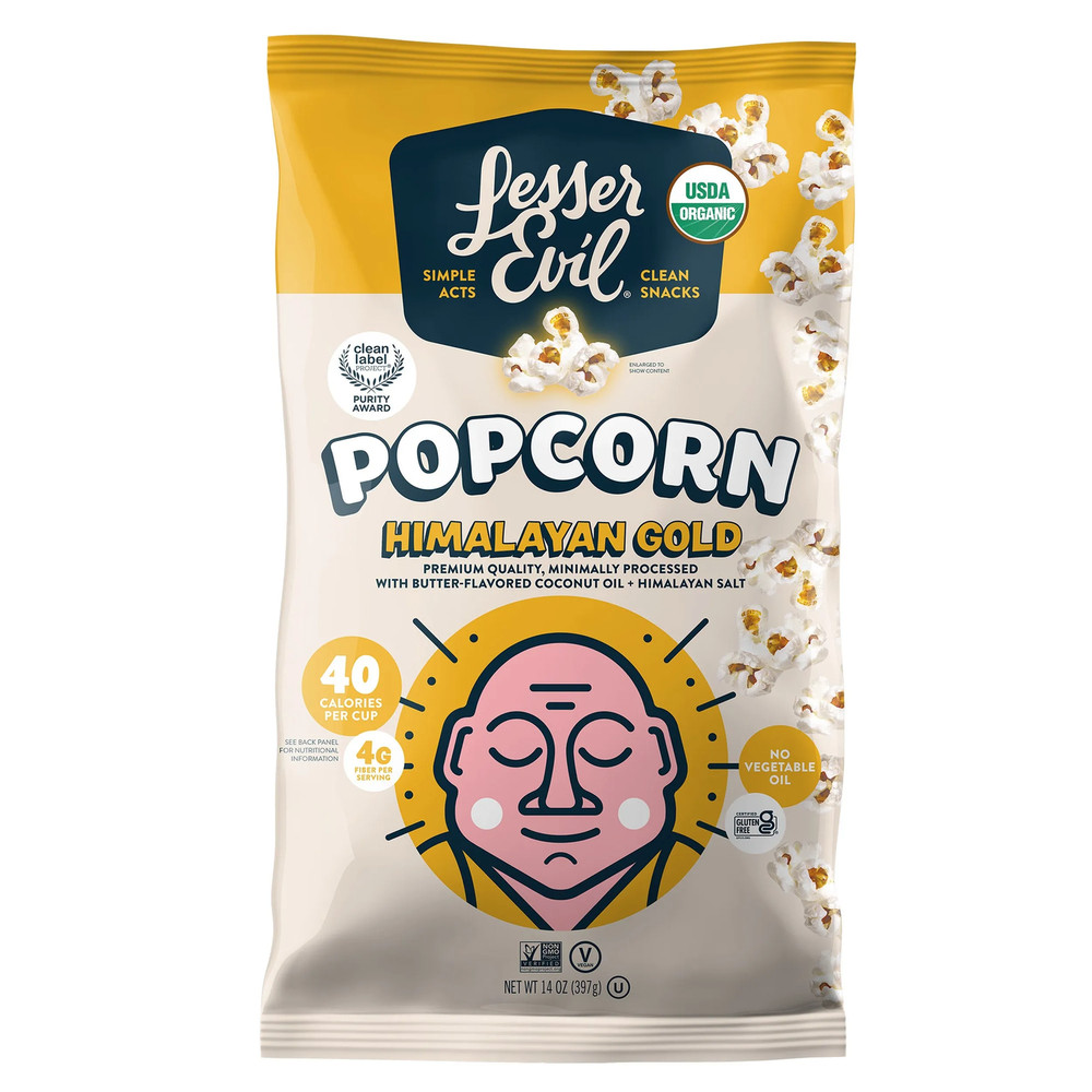 Lesser Evil Himalayan Gold Popcorn, Organic, 14 oz
