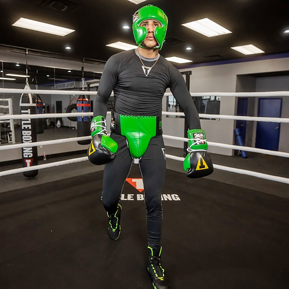 Title Boxing WBC Sparring Headgear - Green