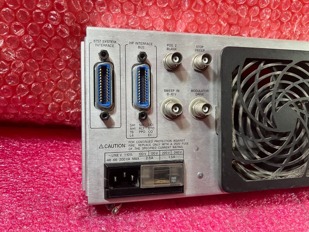 HP 8757E Scalar Network Analyzer ''Rear Panel''