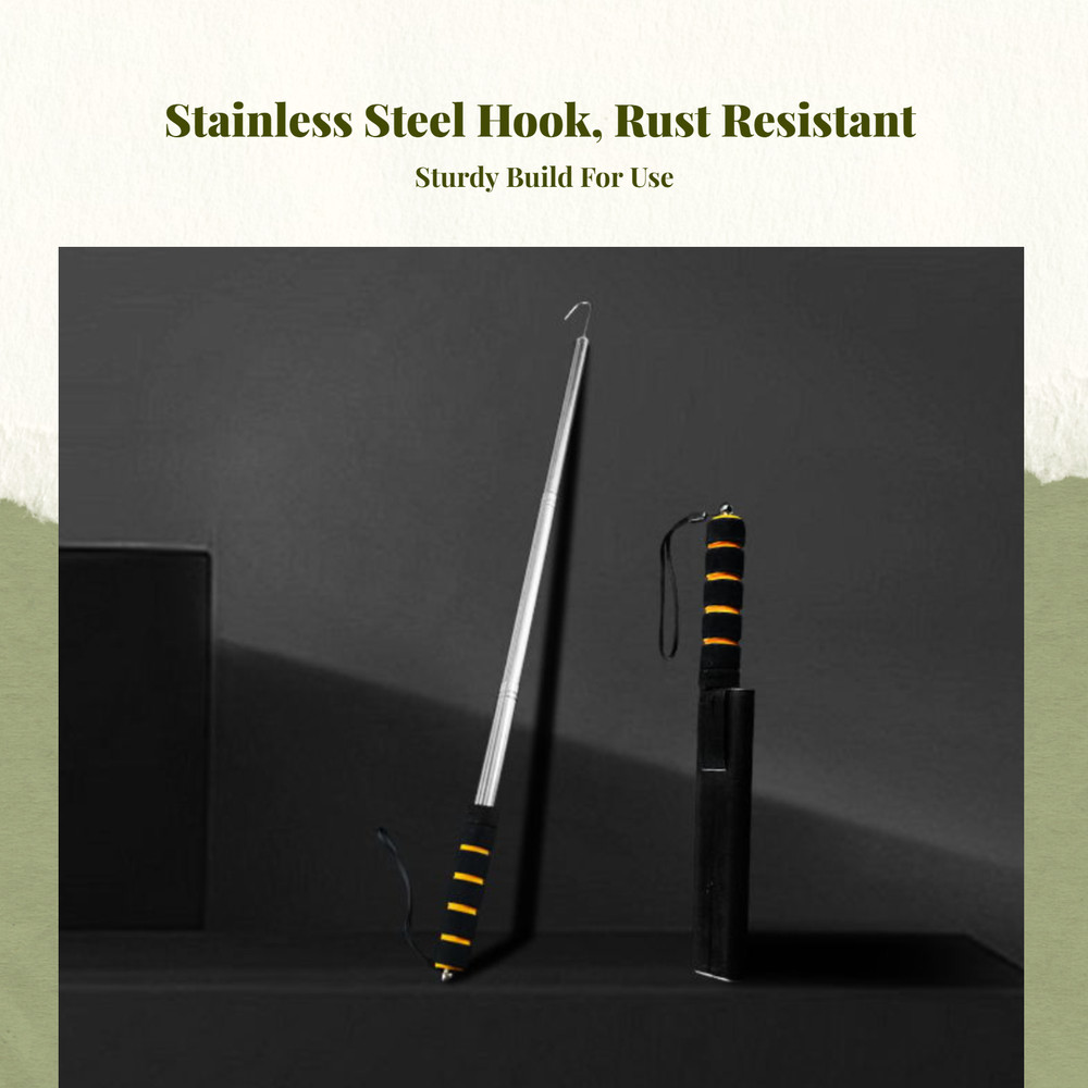 Stainless steel telescopic snake catcher