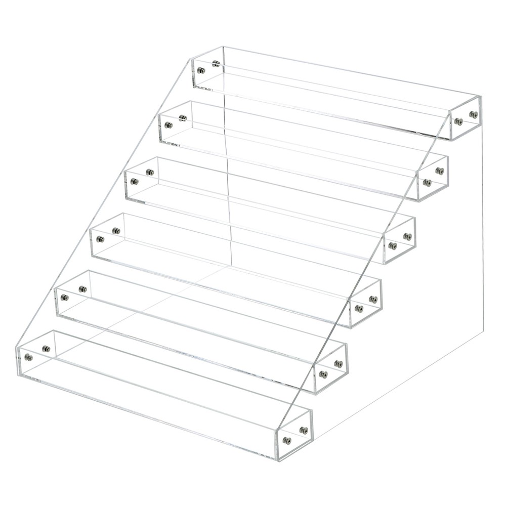 6 Tier Clear Acrylic Spice Rack Kitchen Seasoning Jars Rack For Cabinet