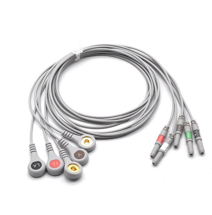 DIN ECG Compatible Leadwire 3 Leads - Grabber