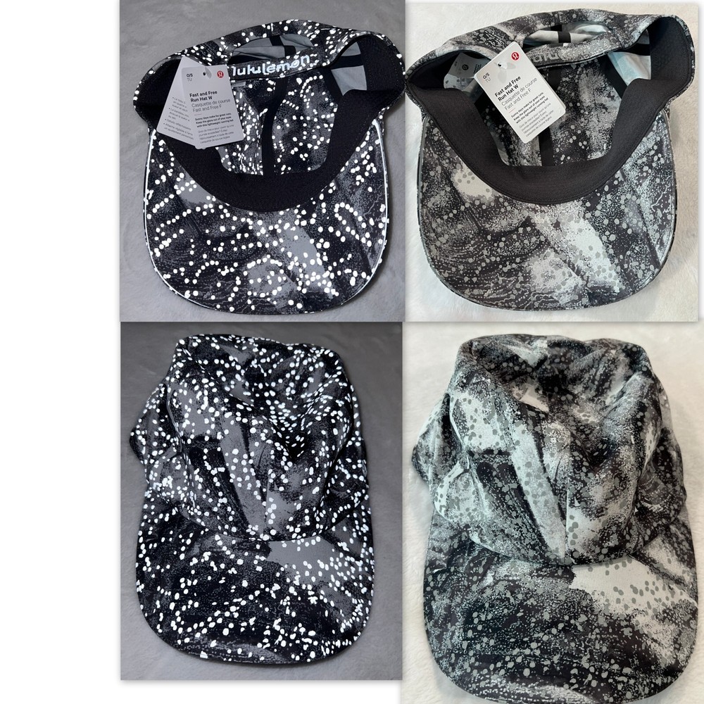 Lululemon Women's Fast Free Run Hat Gray & Silver Reflective Multi One Size NWT