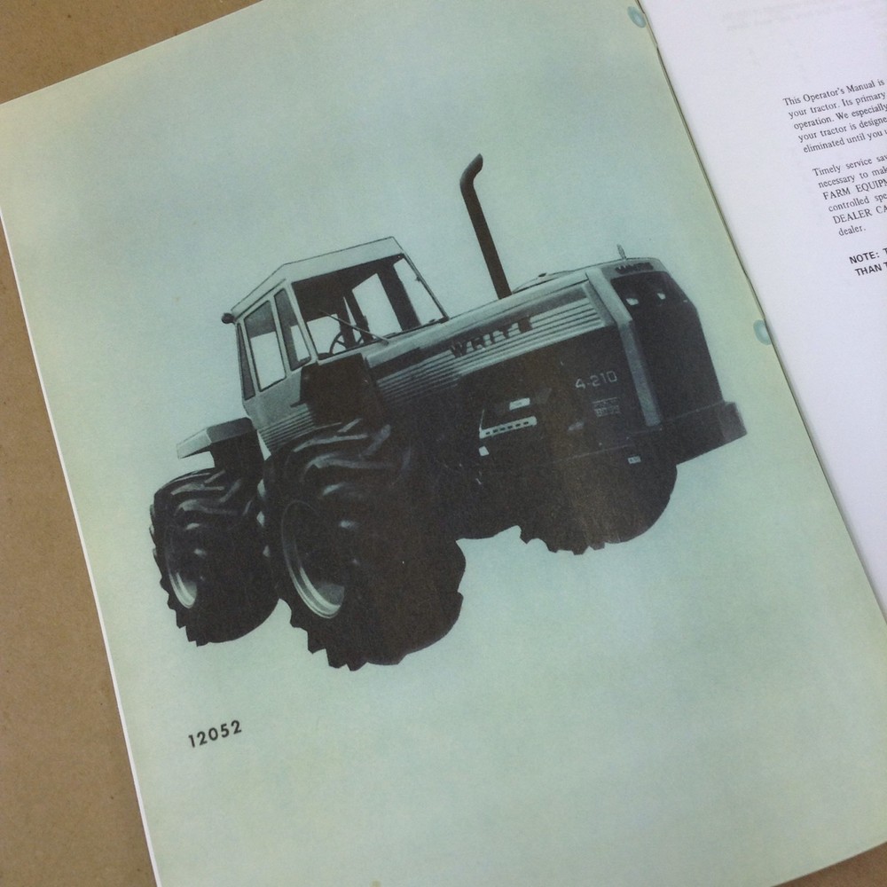 White 4-210 Field Boss Operators Owners Manual Tractor Adjustments Lubrication