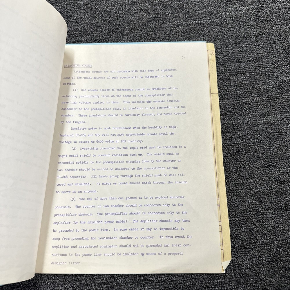 Atomic Instrument Model 219 Linear Preamplifier Operating Instruction