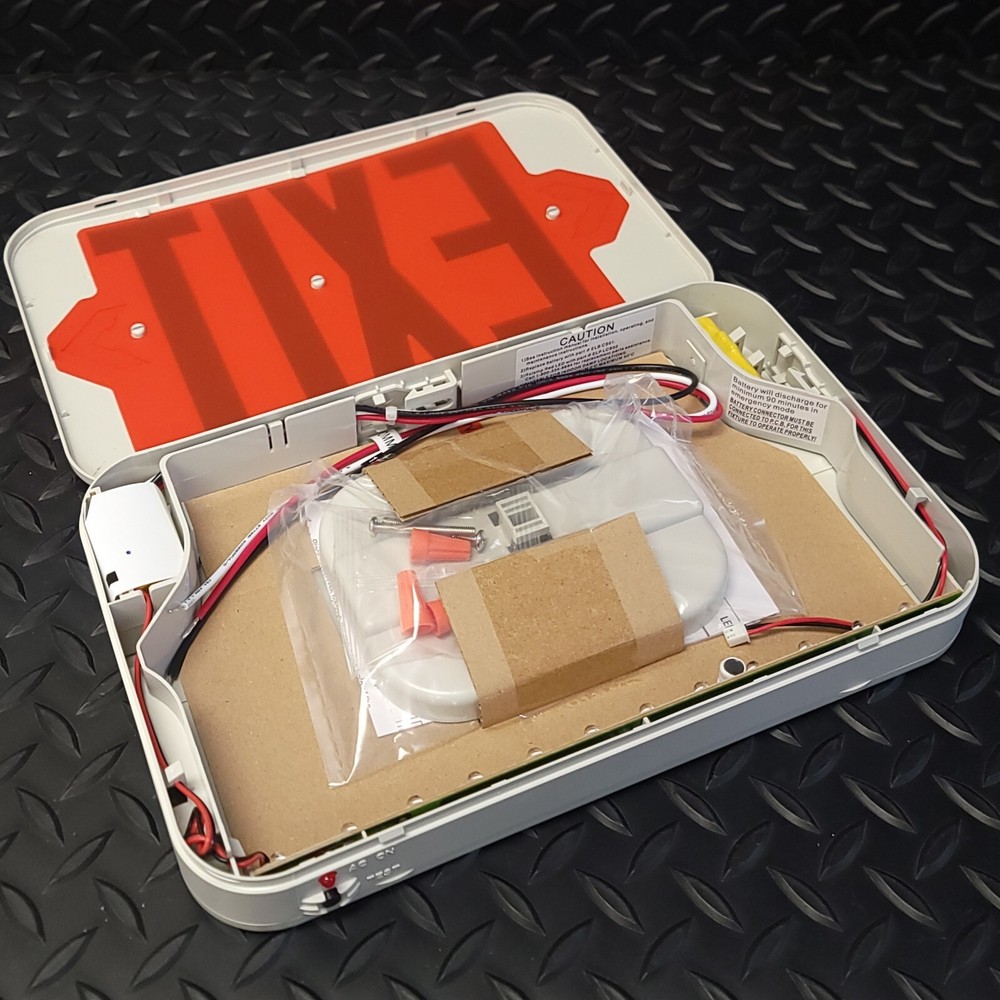 Lithonia - EXR LED EL M6 - LED Exit Sign - Emergency Battery Backup