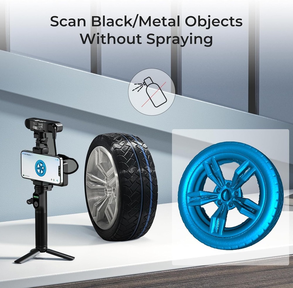 High-Resolution CR-Scan 3D Handheld Scanner - 60FPS, Fast & Accurate Results