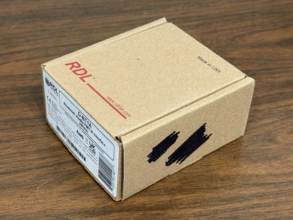 RDL D-BT1A Wall-Mounted Bluetooth Audio Format-A Interface - New In Box