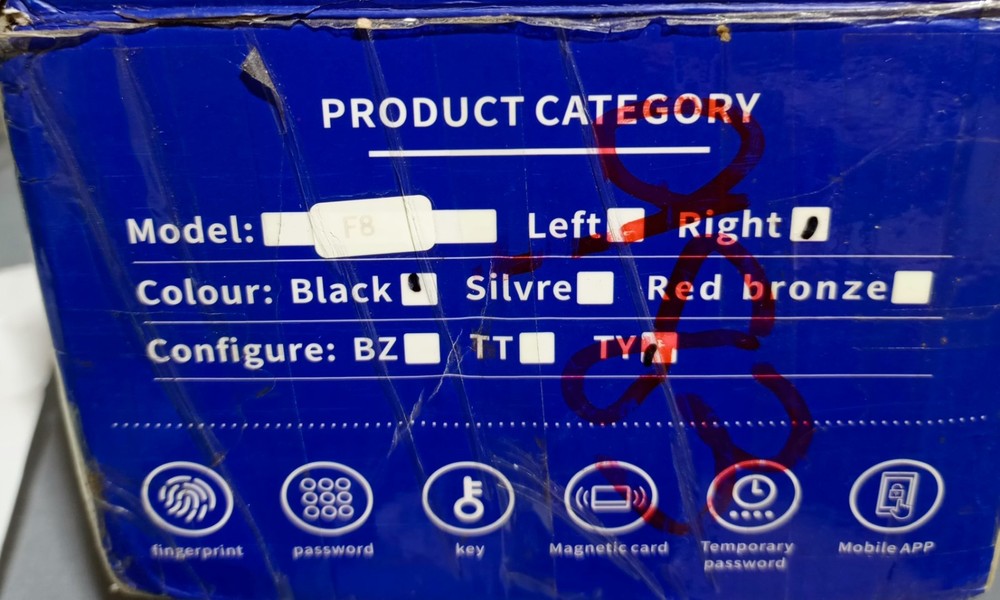 DSDTS Security Intelligent Lock Black