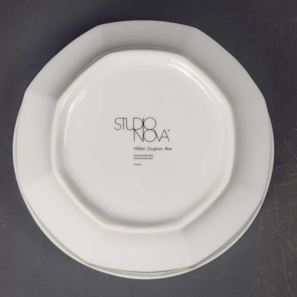 Studio Nova Gingham Blue - 5 Piece Serving Set