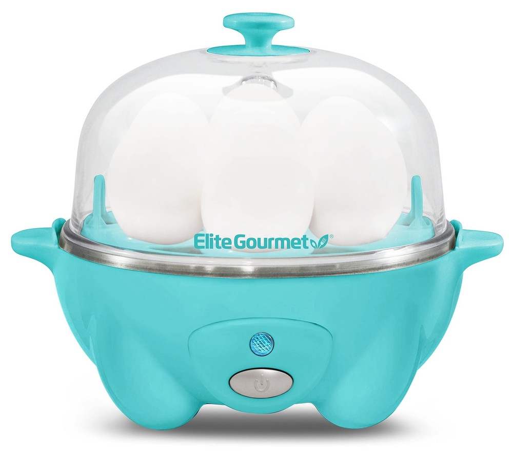 Elite Gourmet Easy Electric 7 Egg Capacity Soft, Medium, Hard-boiled C