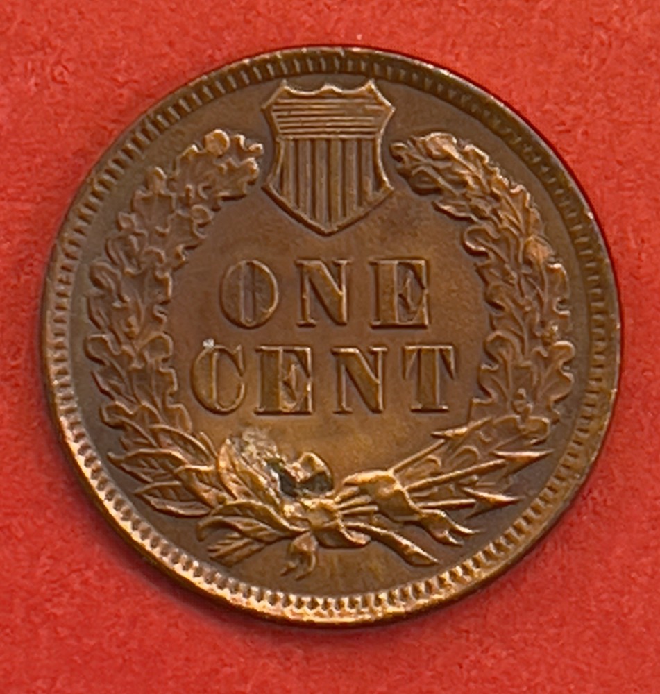 1902 Indian Head Cent, Red/Brown, Uncirculated.