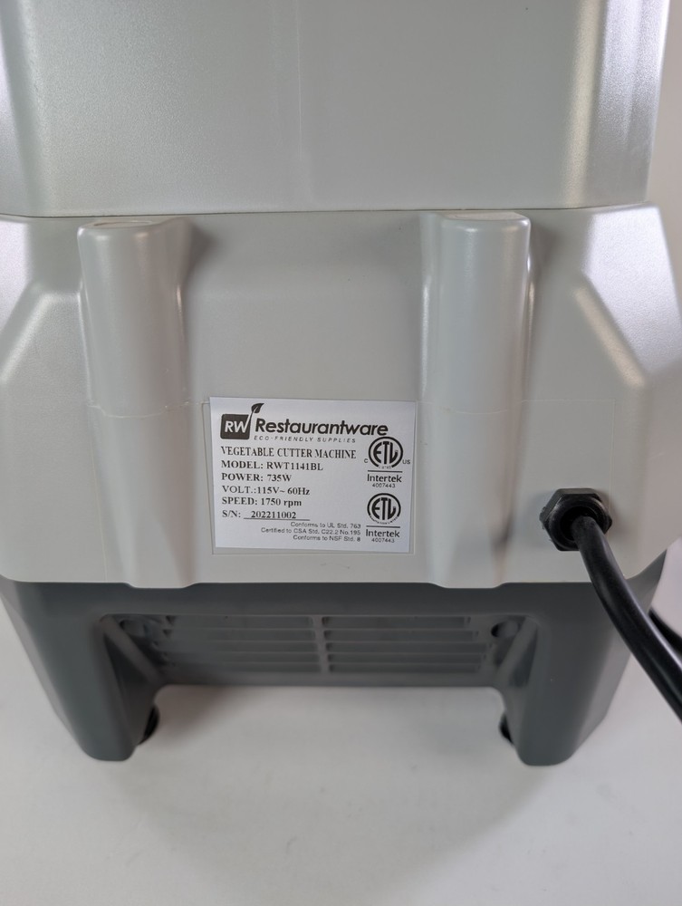 Met Lux 1HP Commercial Food Processor Vegetable Chopper Processor With 4 Discs