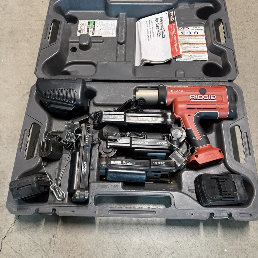 Ridgid compact RP 210 press frame w/ Dies Used