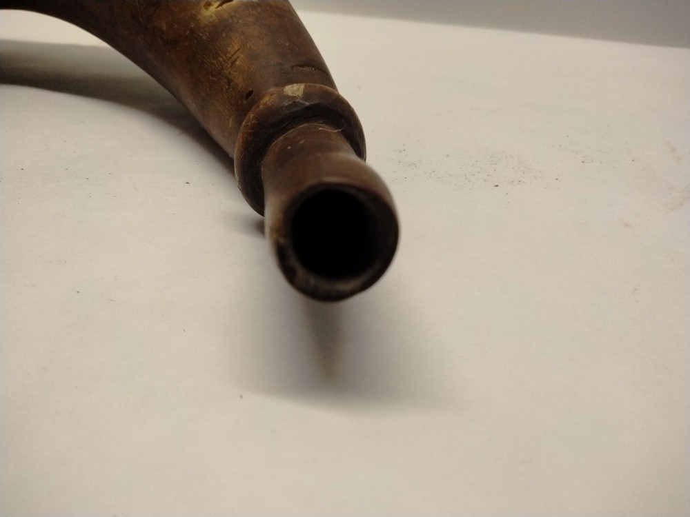 Antique Gun Powder Horn For Muzzle Loader Rifle War Era